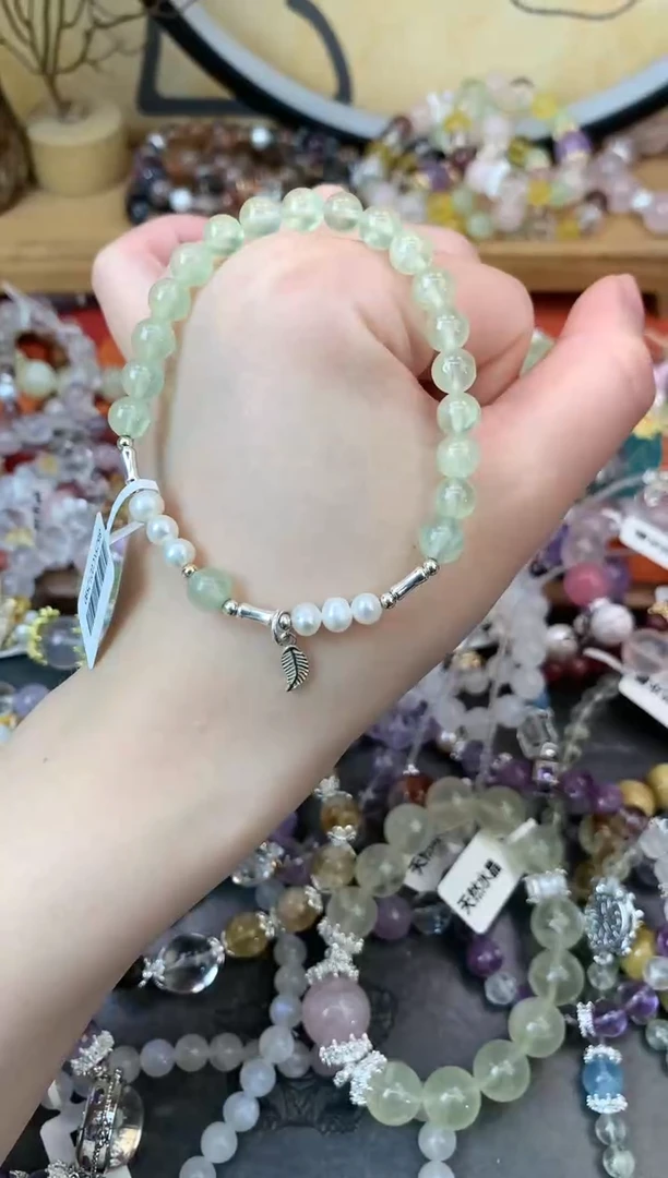 【闪购商品】葡萄石手饰银S925镶嵌429