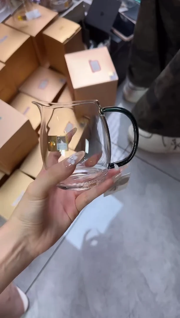 @@禾器晶彩澄然茶海墨绿色