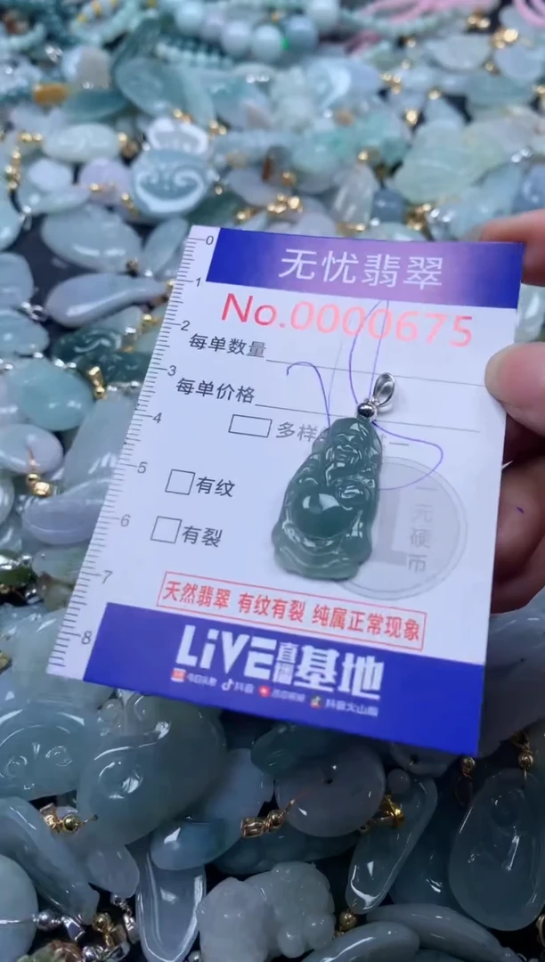 翡翠未镶嵌吊坠(不含链)675