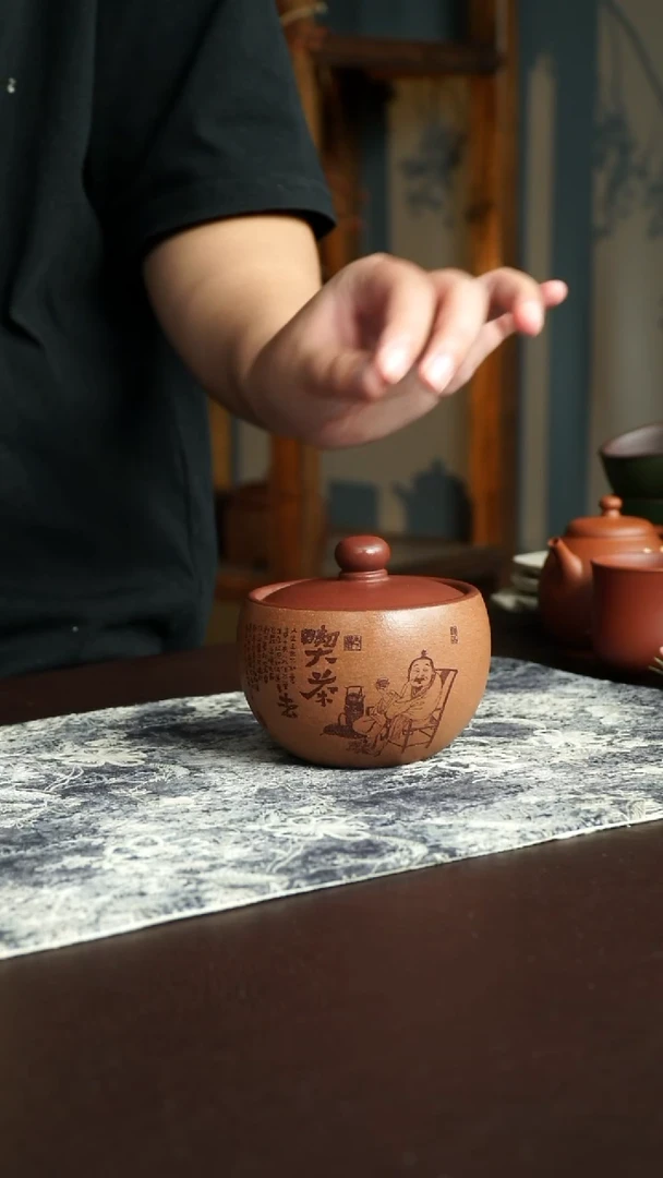 茶杯紫砂42号宜兴紫砂原矿作品