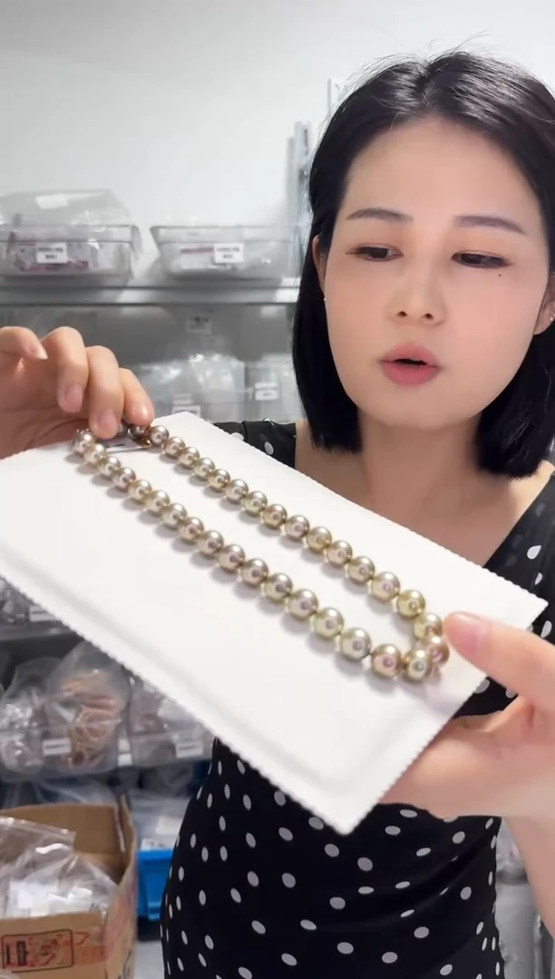 未镶嵌海水珍珠NN大溪地串链@@a1393