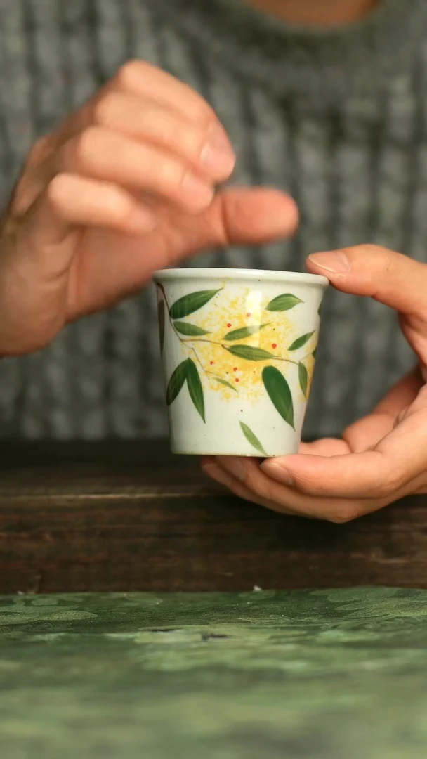 陶瓷青诗集手工手绘瓷器