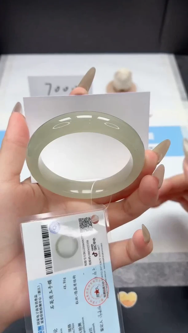 石英质玉手镯未镶嵌36/东陵玉57.2