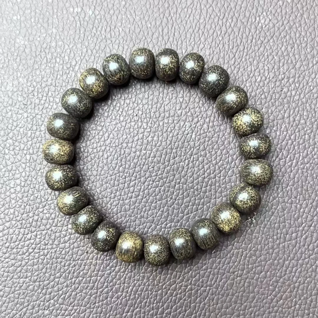 311沉木单圈桶珠手串