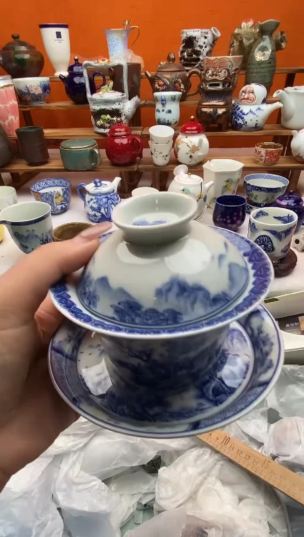 瓷片蓝***子满20包邮满20包邮