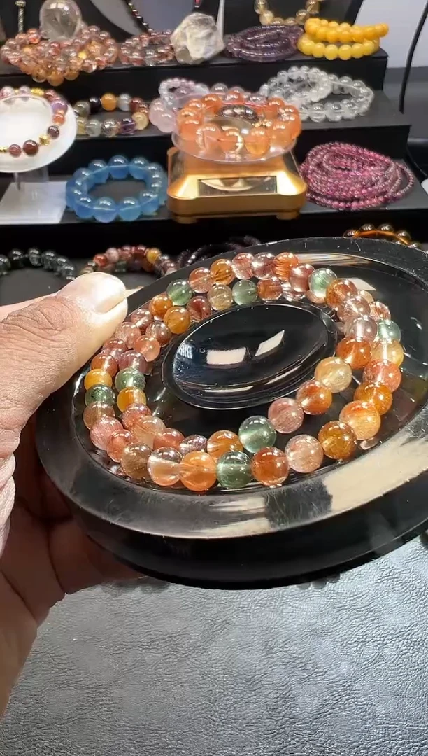 未镶嵌手链水晶一****?11