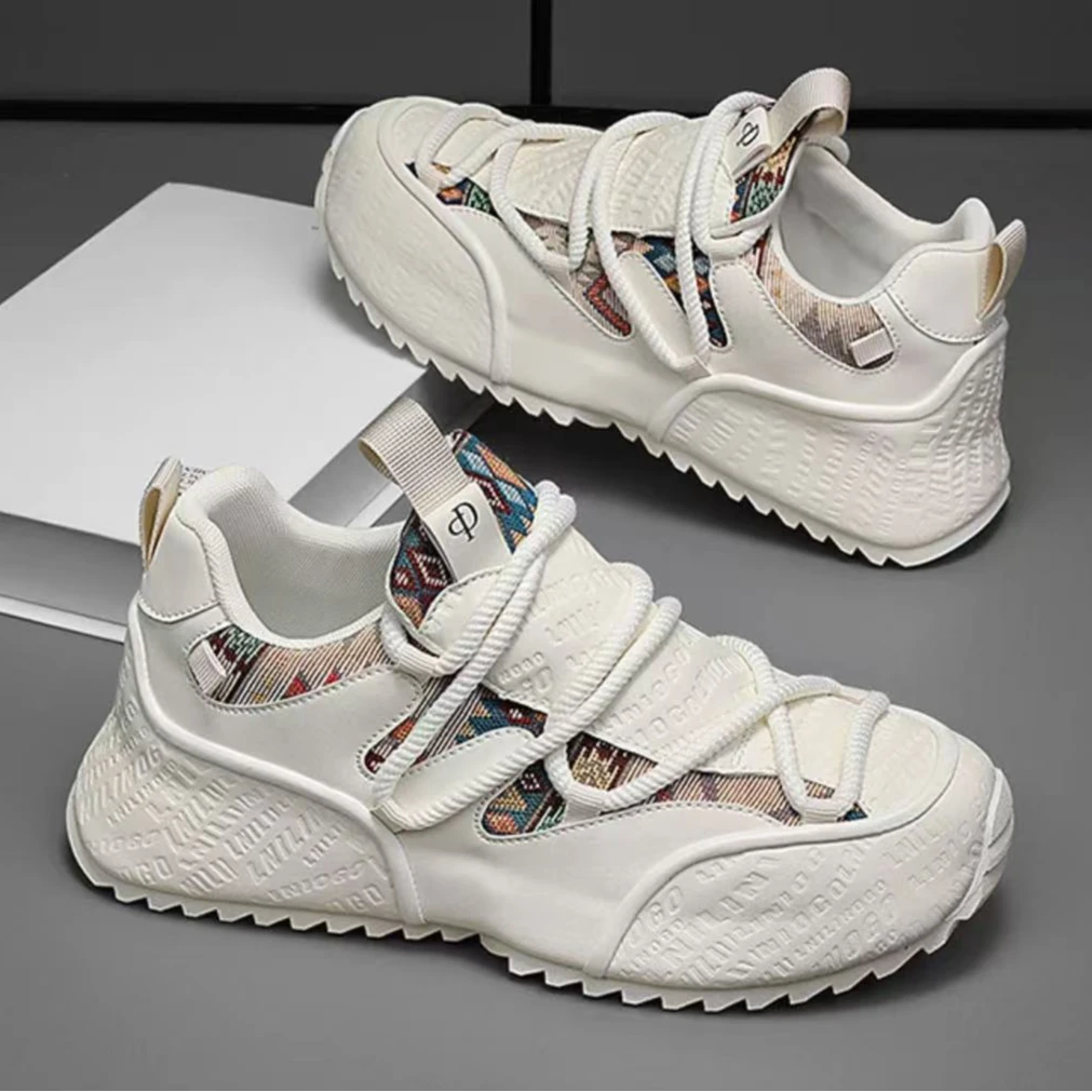 狂暴公牛男鞋增高皮包底潮流舒适休闲低帮老爹鞋