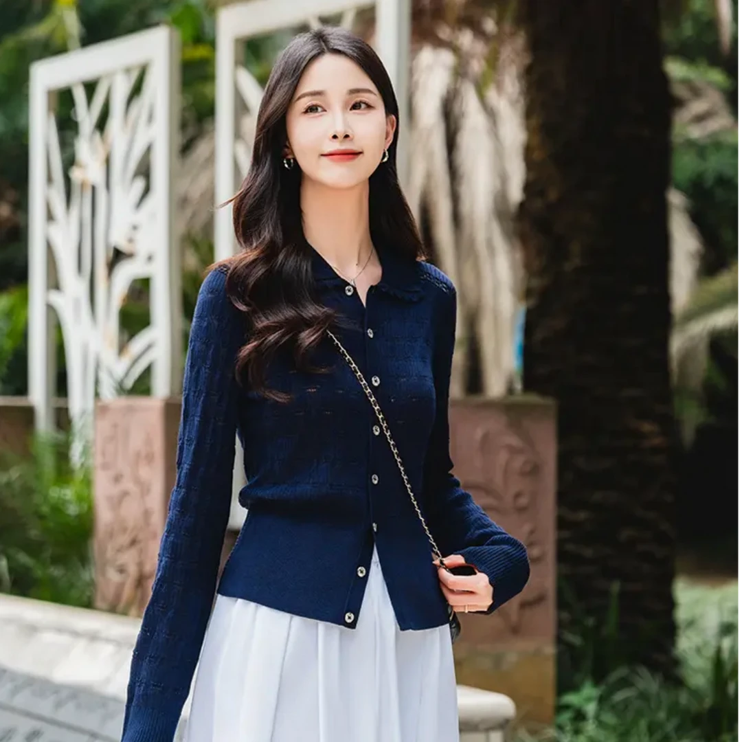 哥弟新款「星河灿烂」优雅高级气质大方显瘦针织衫148034