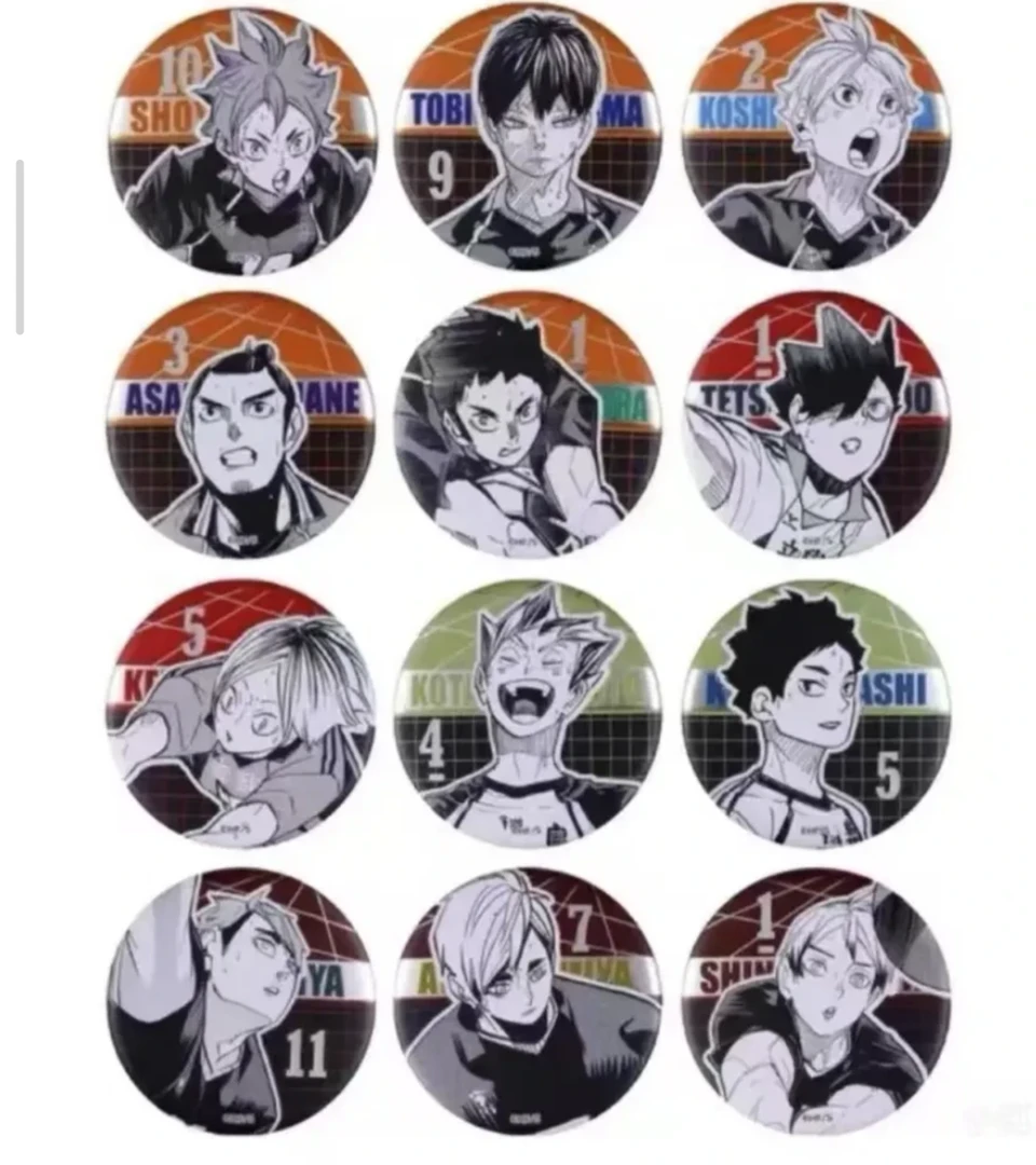 【排球少年】排球js十周年浮雕二弹吧唧（默认代拆）