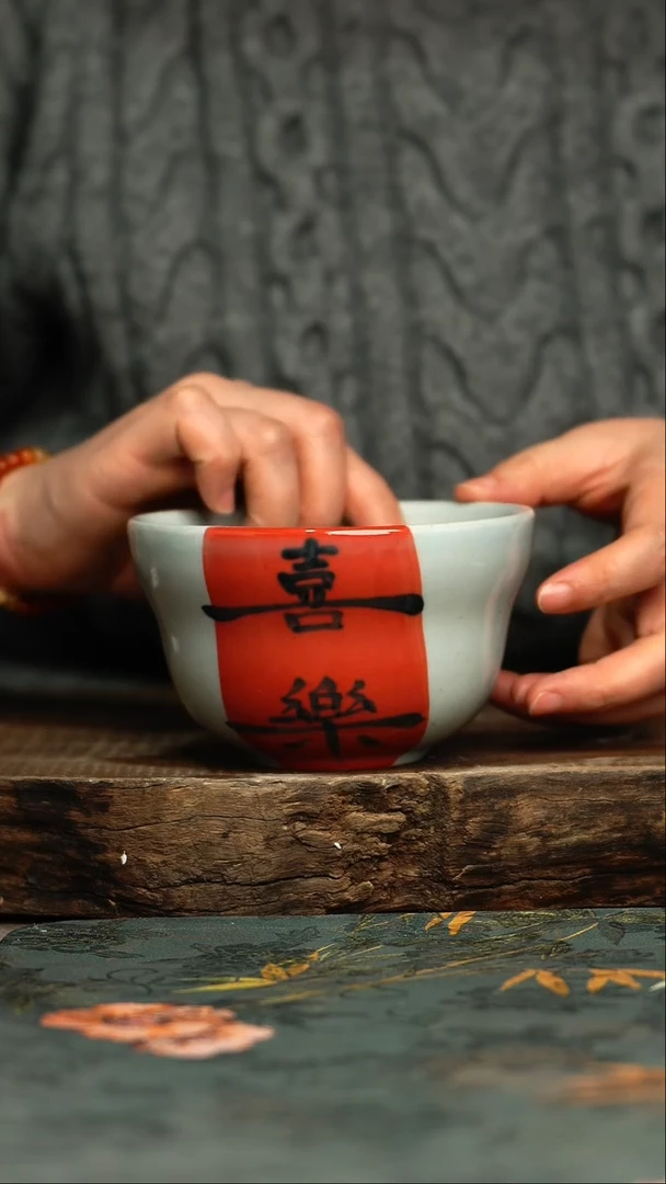 【闪购商品】杯杯釉下彩手工手绘同款陶器