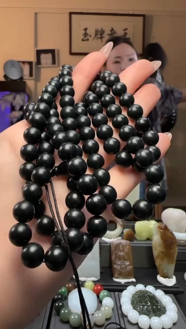 【闪购商品】和田玉青玉圆珠未镶嵌长链