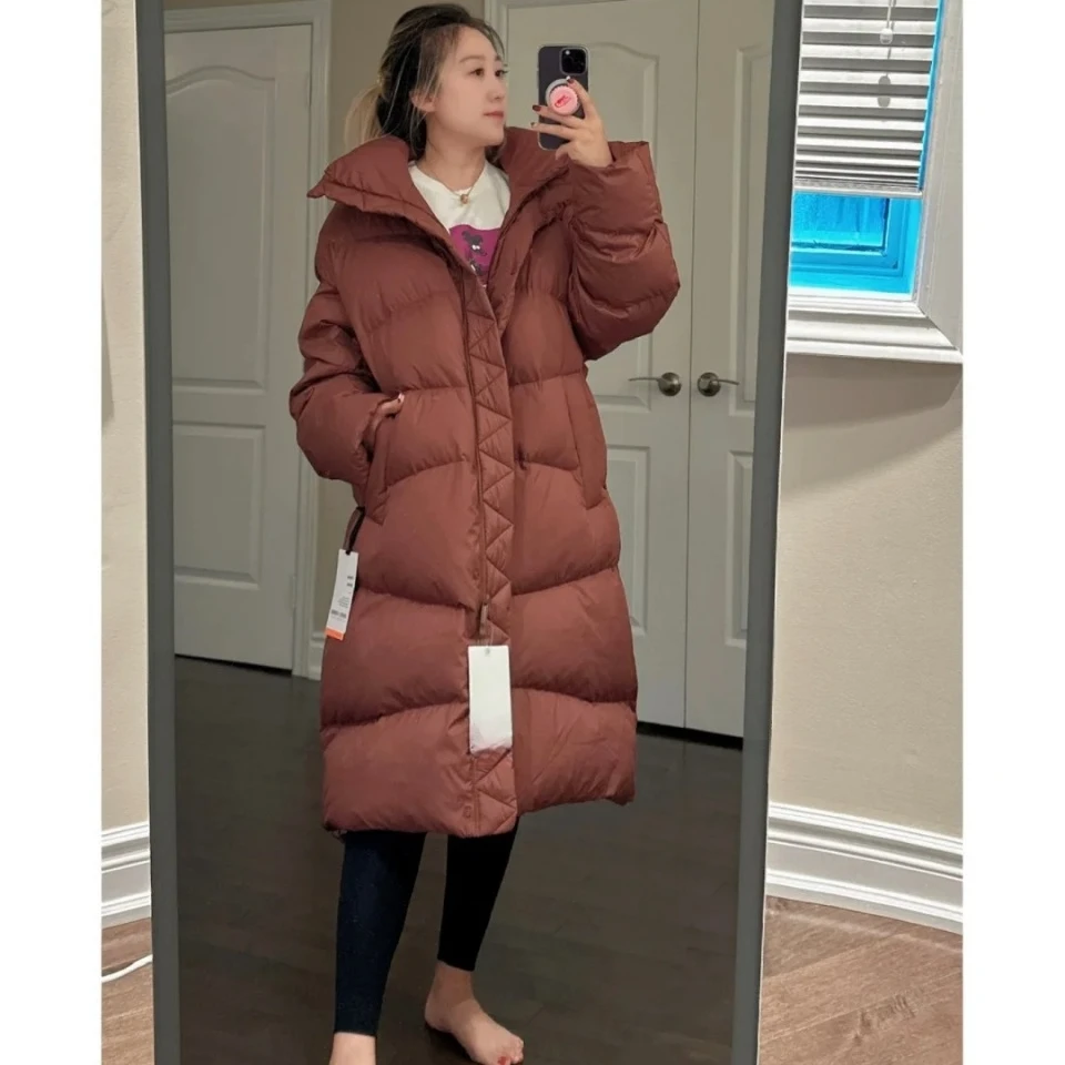 【lu粉冲long oversized down长款羽绒服】袖子可拆