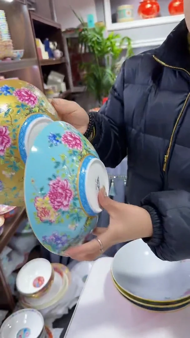 【闪购商品】瓷片  8英寸窝盘2个景德镇陶瓷