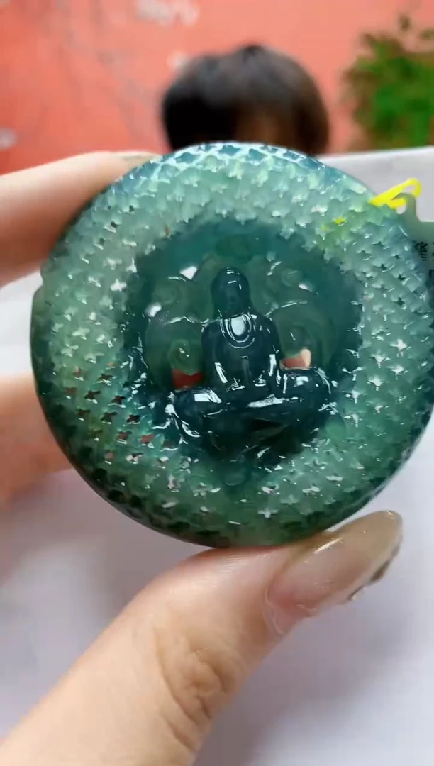 未镶嵌定制翡翠奈****粥4868jw-毛货挂件220