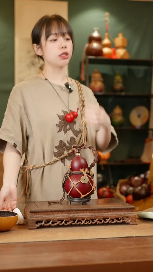 202号精品天然大漆酒葫芦一物一拍~