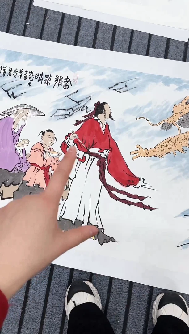 精品国画人物作品