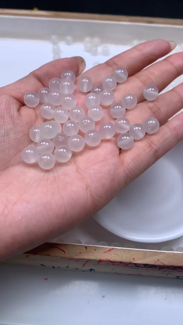 未镶嵌散珠南红玛瑙B453 荔枝冻8mm25个8.8元