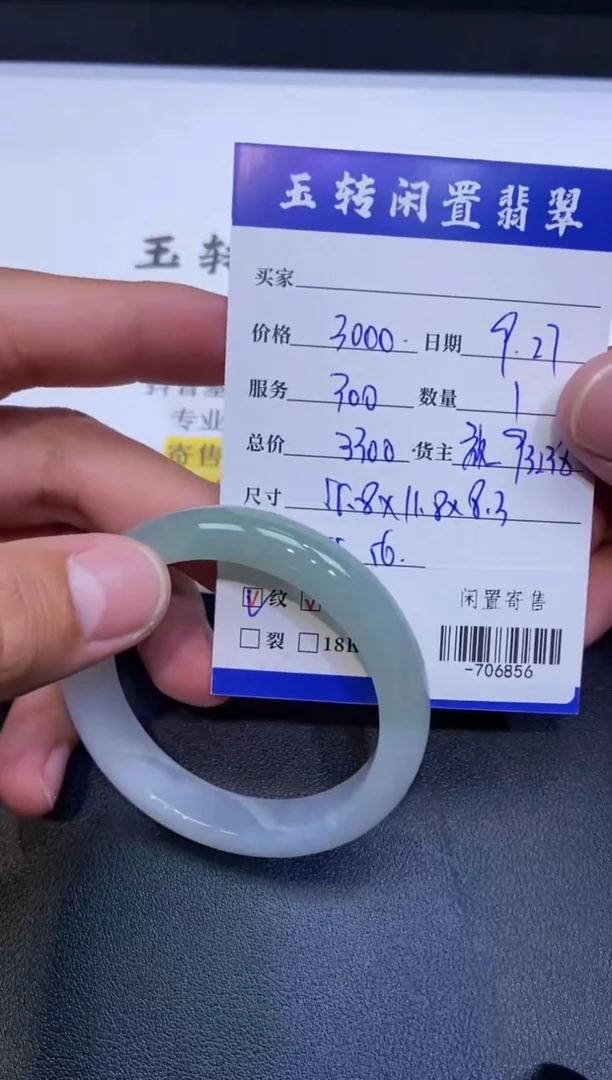 颈饰未镶嵌翡翠手镯多人-706856