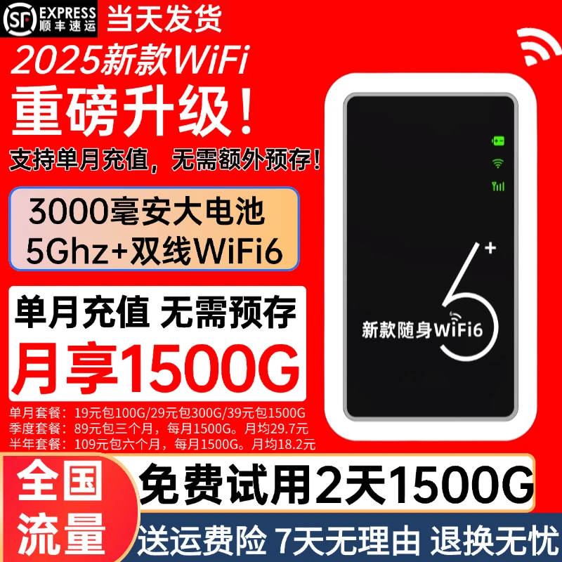 25年新款随身wifi路由器无线网络移动官方正品宿舍车载路由器swq