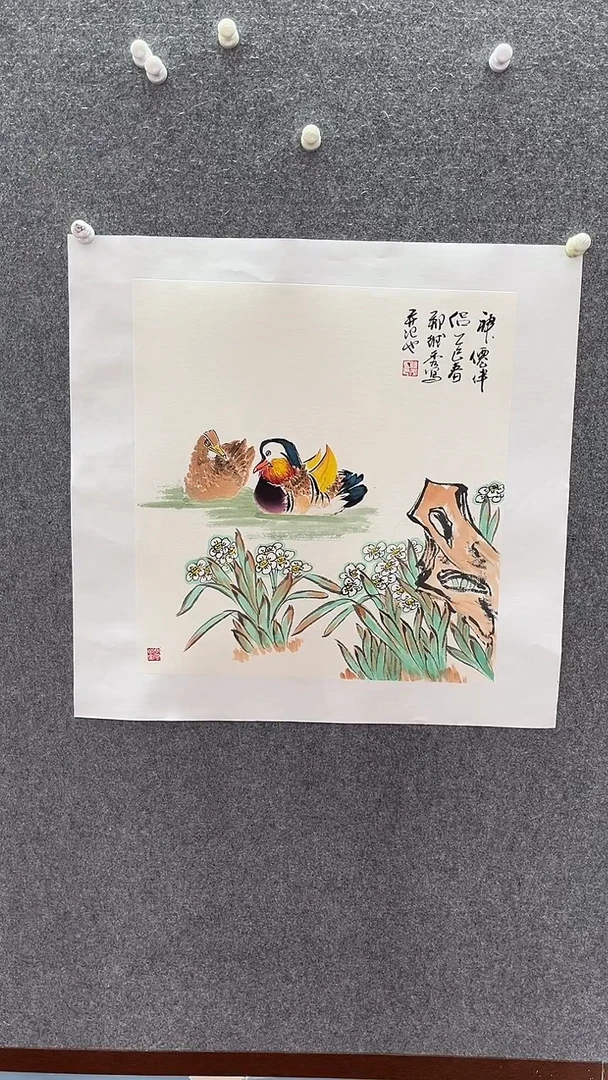 国画鸳鸯【已托底】；；