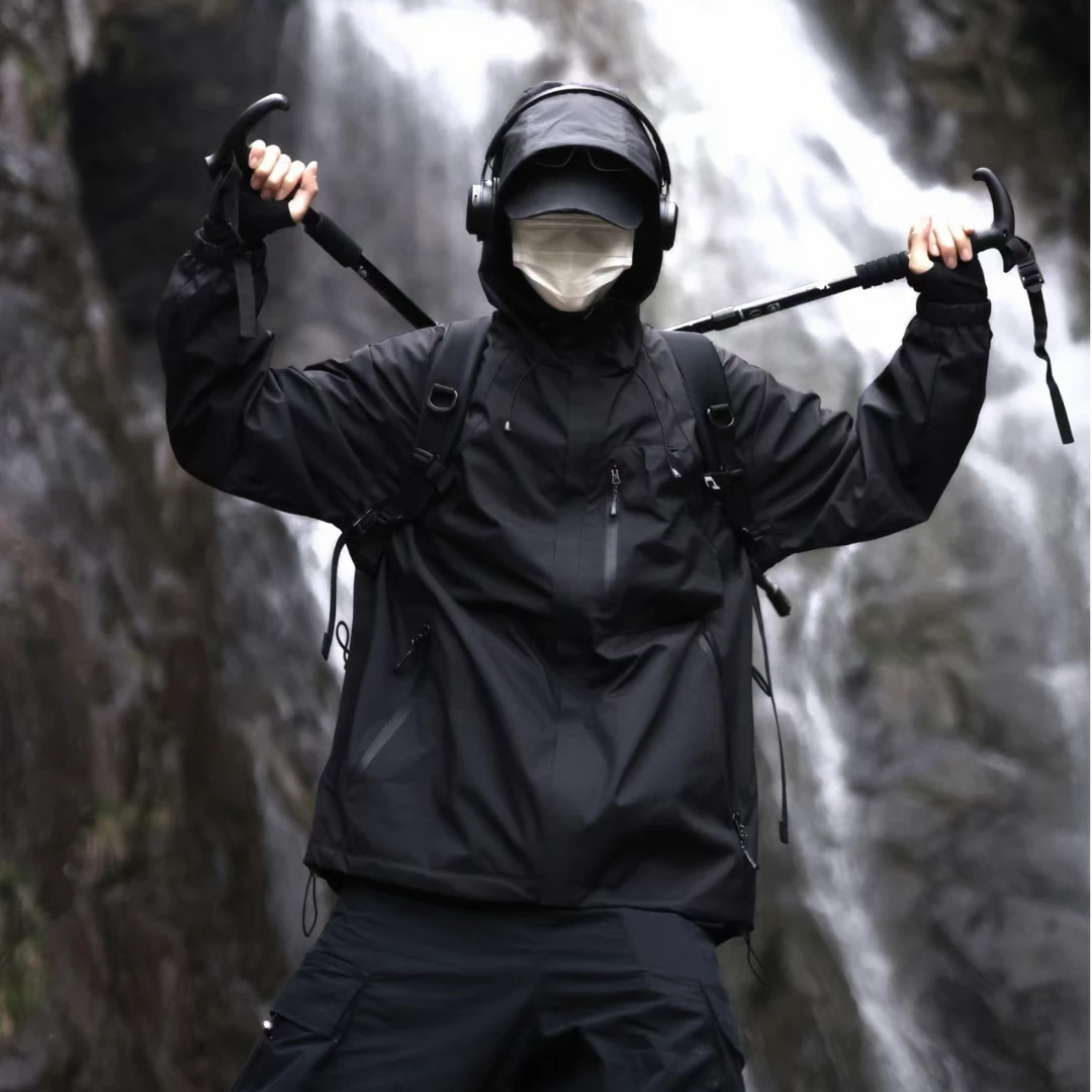 R-59孤品三合一春秋冲锋外套男女情侣同款夹克户外防风防水登山