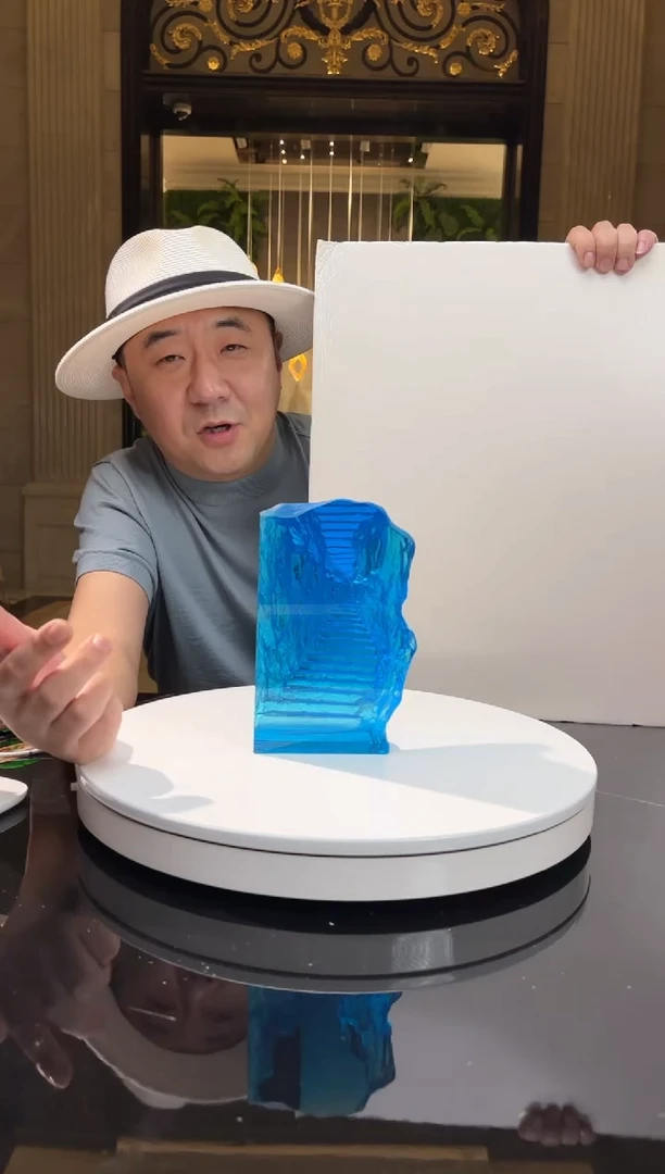 【闪购商品】茶宠AJ06616宝石蓝高升路艺术摆件
