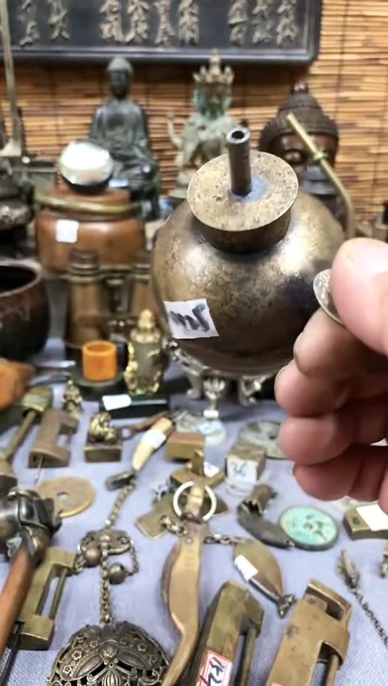 鸿兴工艺摆件把件油灯