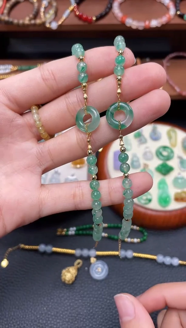 【闪购商品】石英质玉套链未镶嵌多样性发货一个  JK109