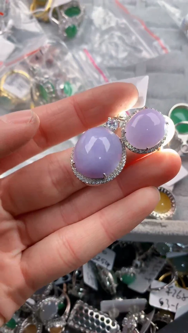 银S925镶嵌戒指翡翠4444   1