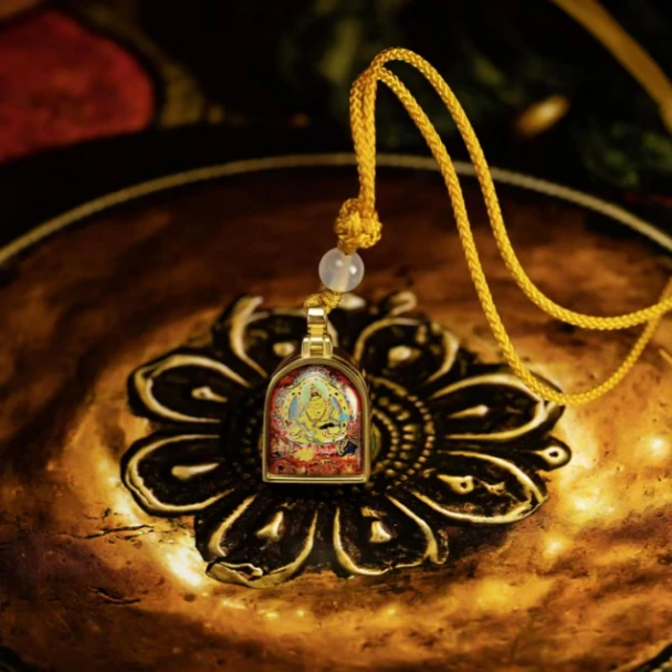 藏巴拉黄大爷吊坠