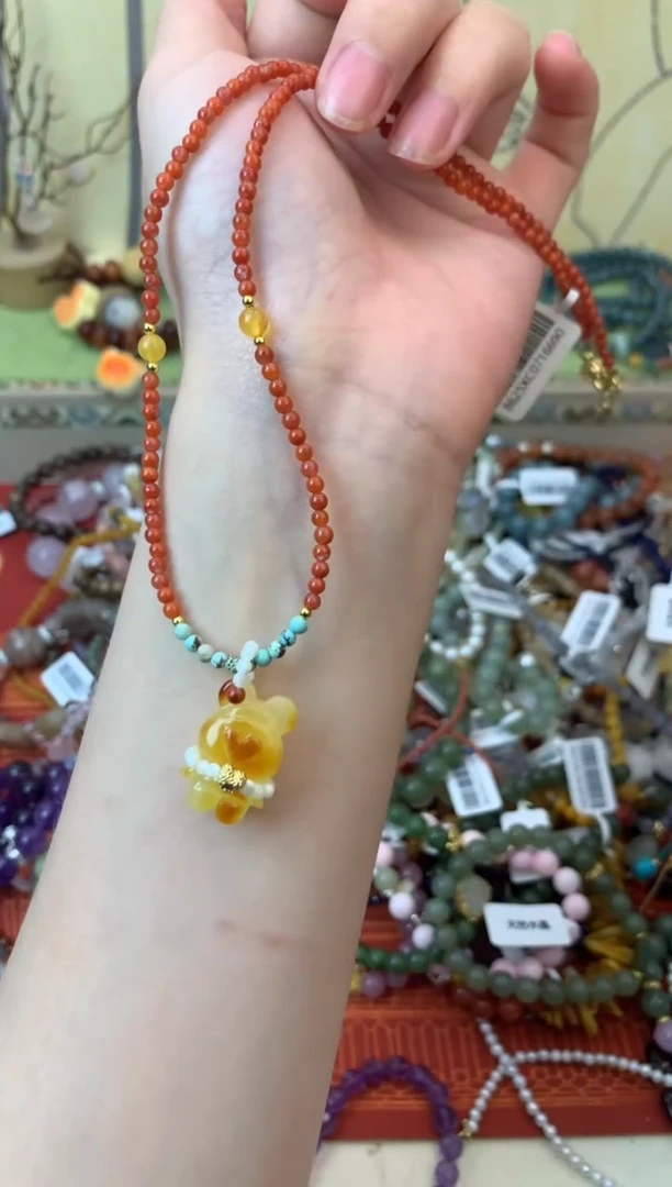 项链玛瑙未镶嵌135