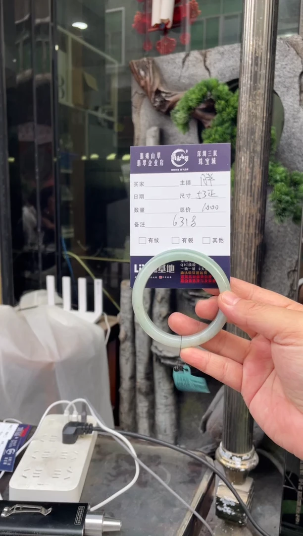 未镶嵌手镯翡翠W 53正圈 6318