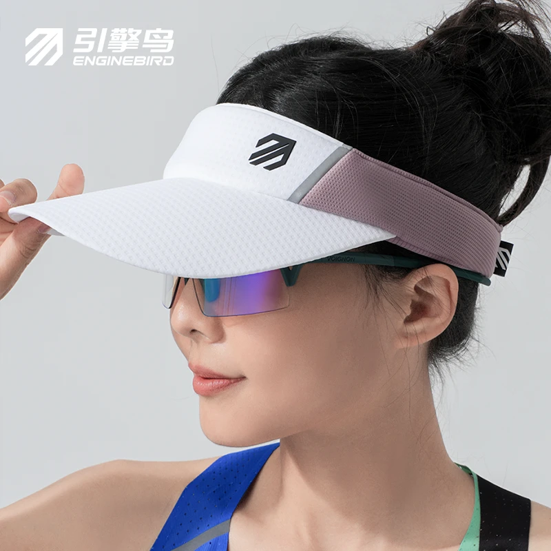 引擎鸟未来翼（山海）男女长帽檐防晒空顶帽透气户外运动遮阳帽健身
