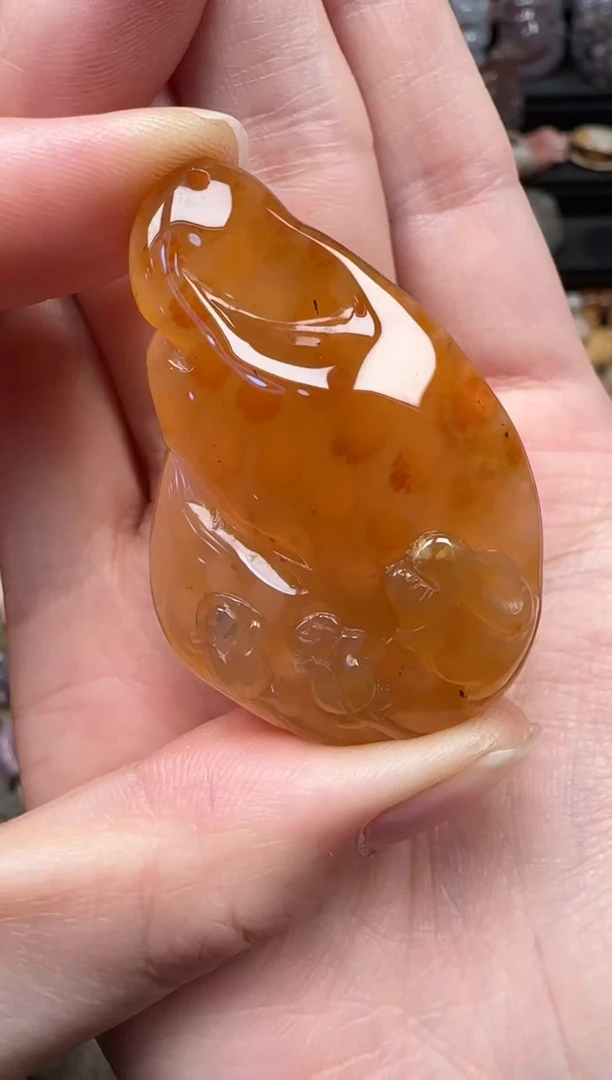 颈饰未镶嵌硅化珊瑚（珊瑚玉）877