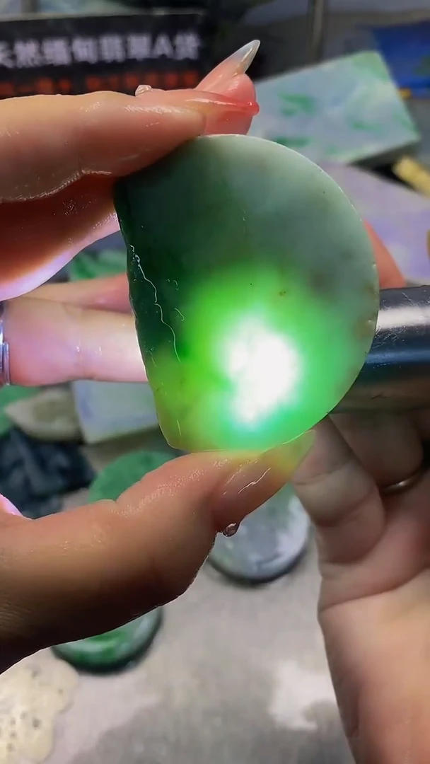 翡翠未镶嵌脚链卷*天然缅甸翡翠A货831