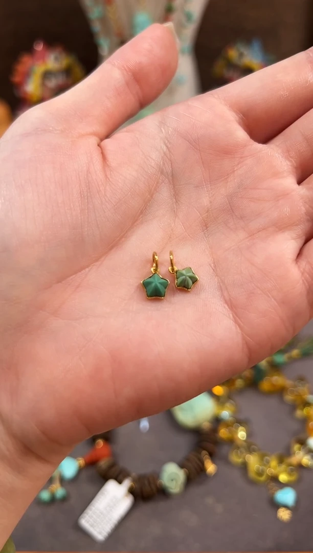 18K金镶嵌绿松石提溜?****?绿松石提溜