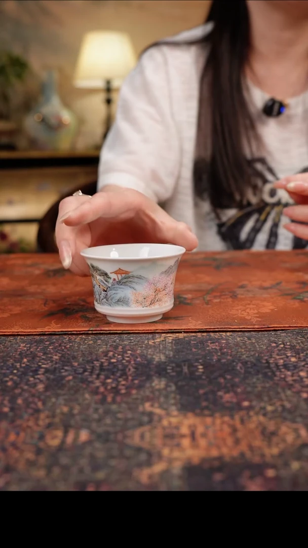 杯景德镇陶瓷杯碗柴烧多人