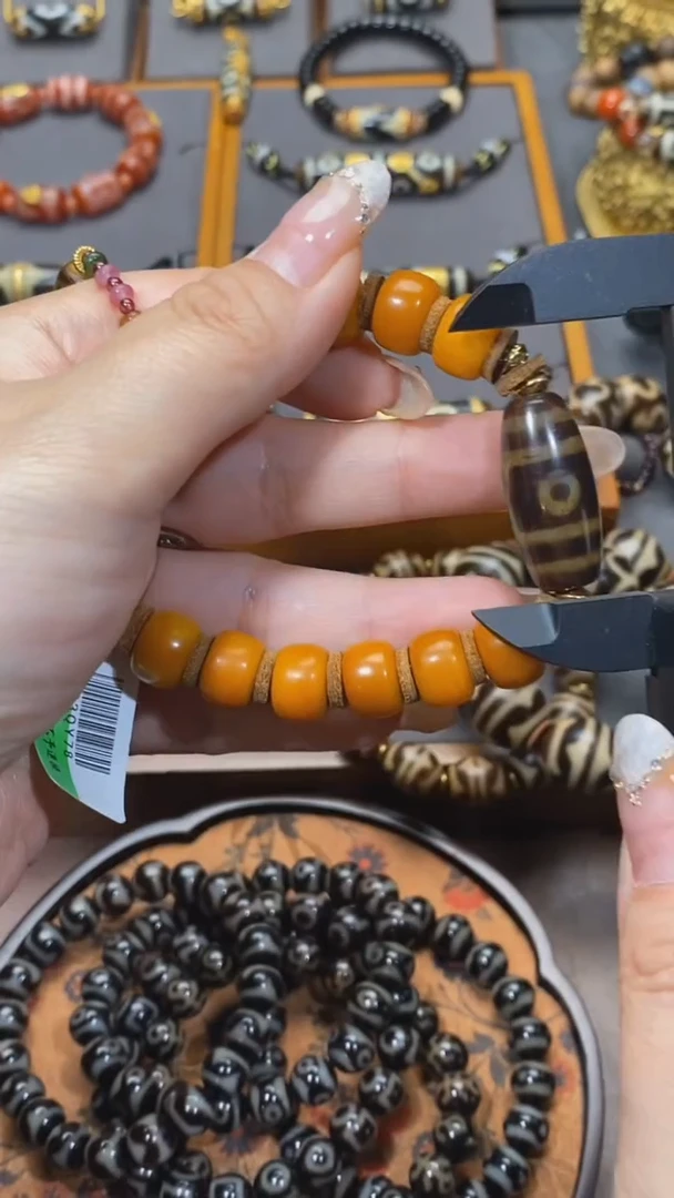 玛瑙/玉髓颈饰未镶嵌007二y手串