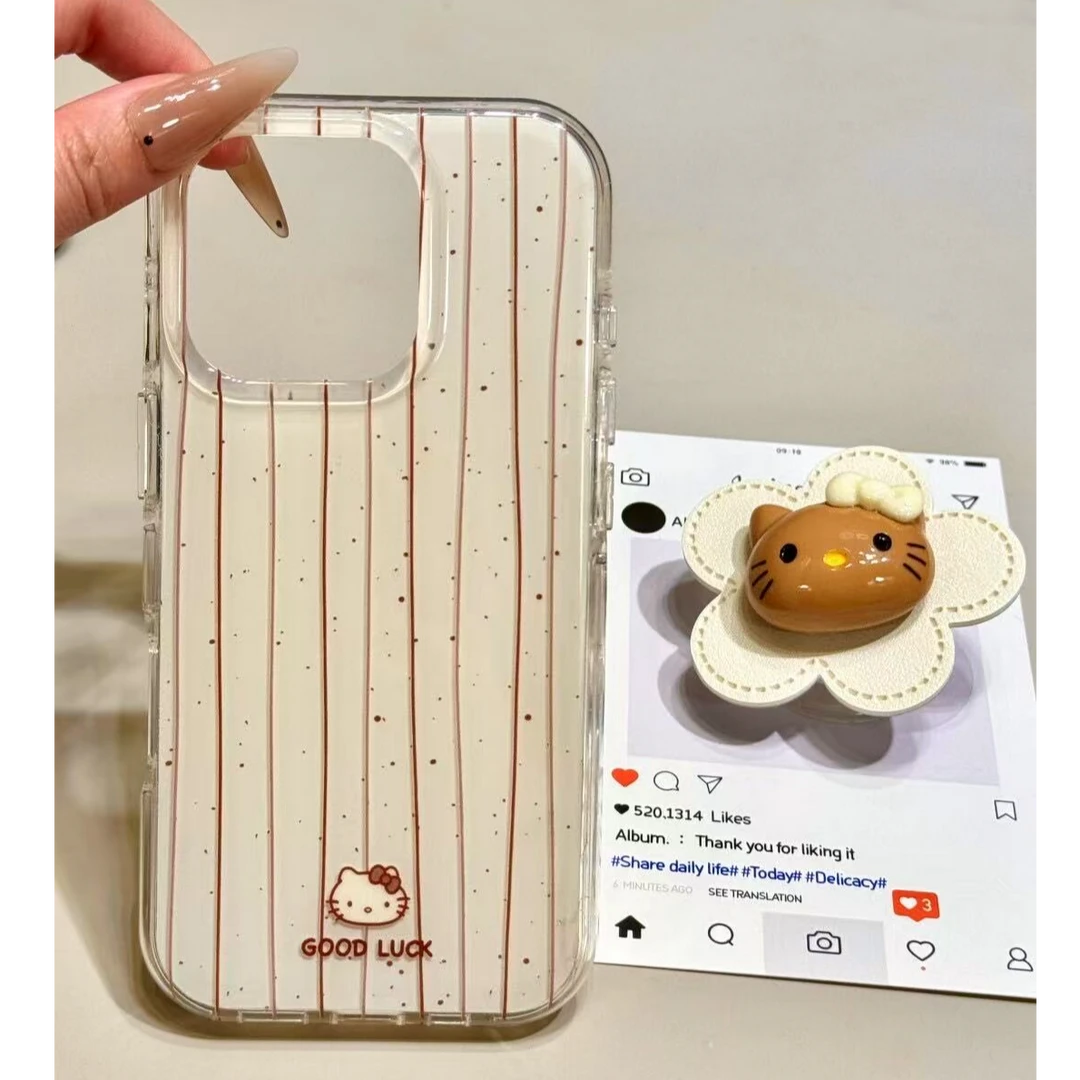 诚星泽立体kt猫支架适用苹果16新手机壳OPPO华为小米VIVO一加防摔