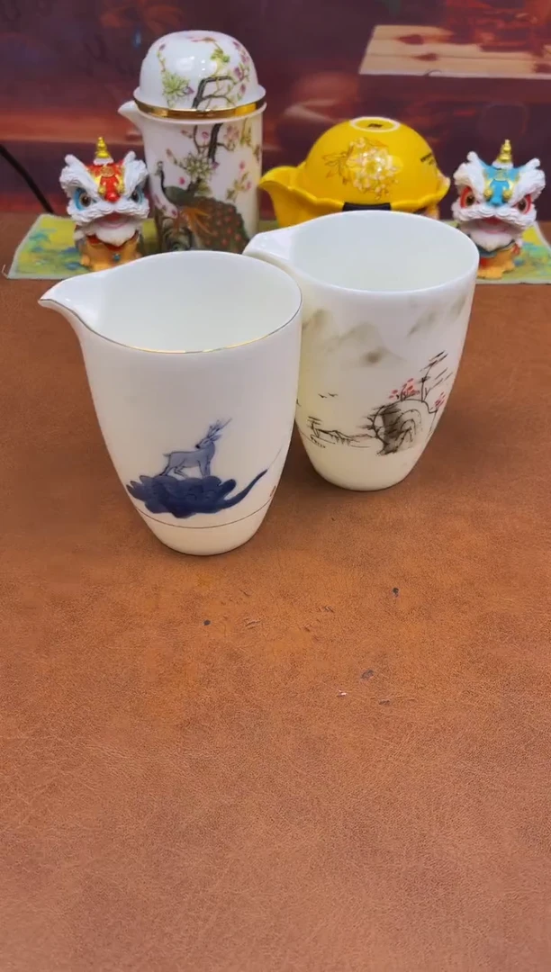 陶瓷茶具摆件旅行套组