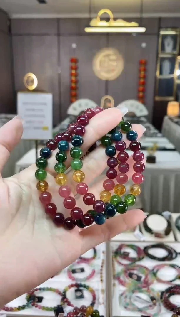 【闪购商品】碧玺单圈手串8mm+未镶嵌（多样性发一条）hon