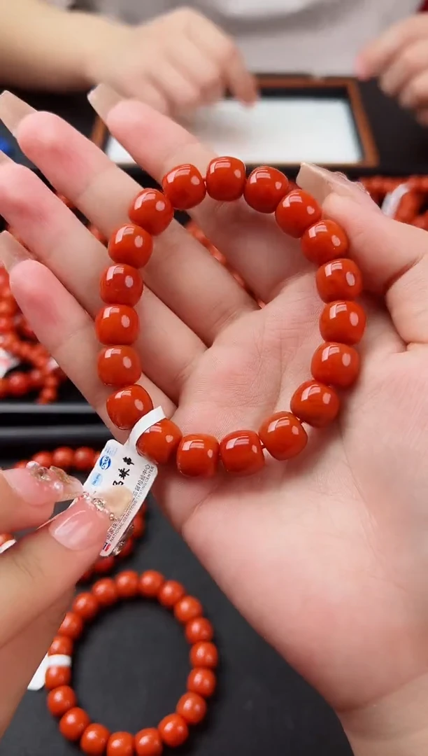 【闪购商品】南红玛瑙老型手串10+未镶嵌川料瓦西