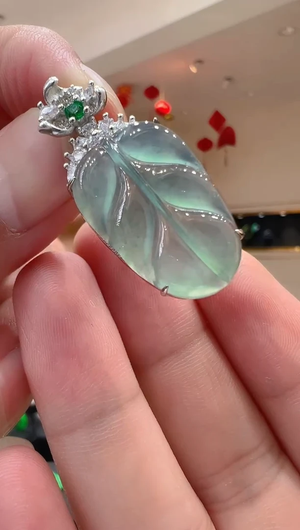 【闪购商品】翡翠吊坠(不含链)银S925镶嵌