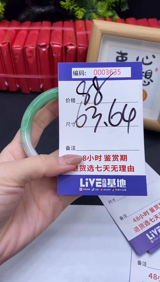 未镶嵌手镯翡翠0003635