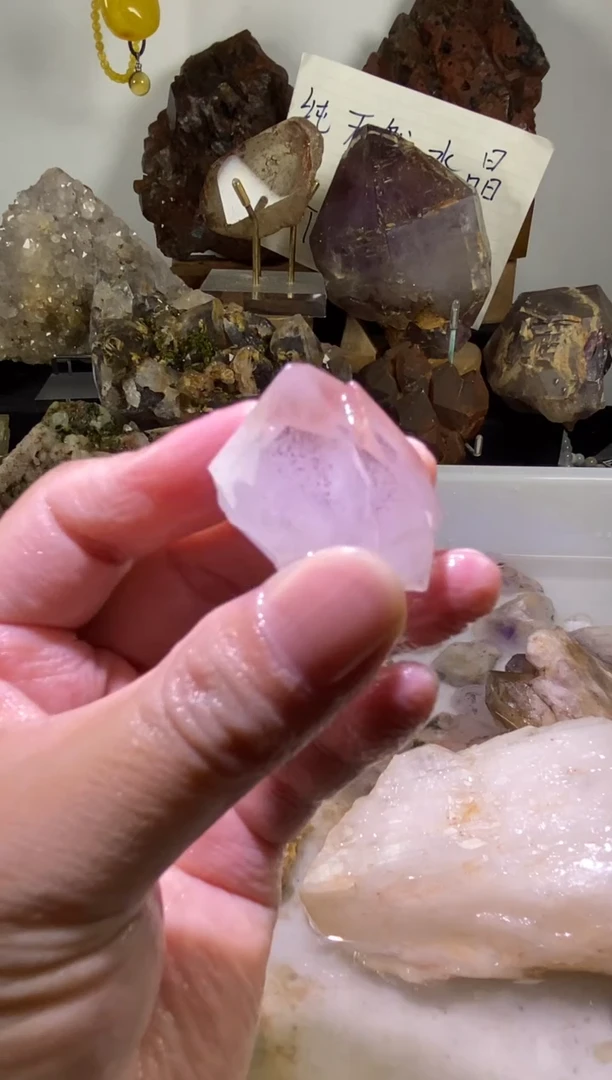未镶嵌珠宝半成品水晶142号四川超七花园水晶