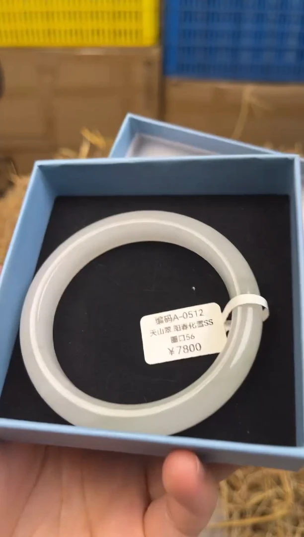 未镶嵌手镯石英质玉编码A0512