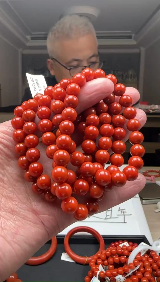 【闪购商品】南红玛瑙9mm瓦西108圆珠未镶嵌多样性发一件