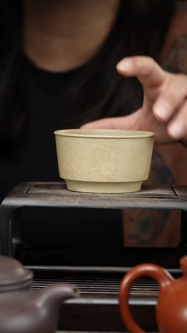 茶杯紫砂主人杯 本山段泥