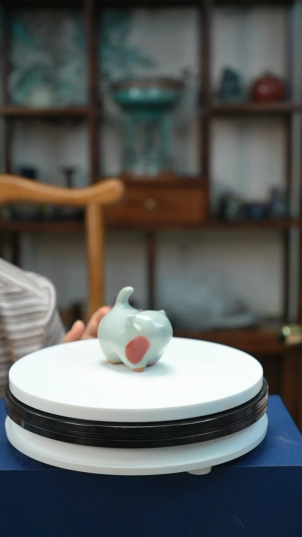钧瓷 小猫摆件