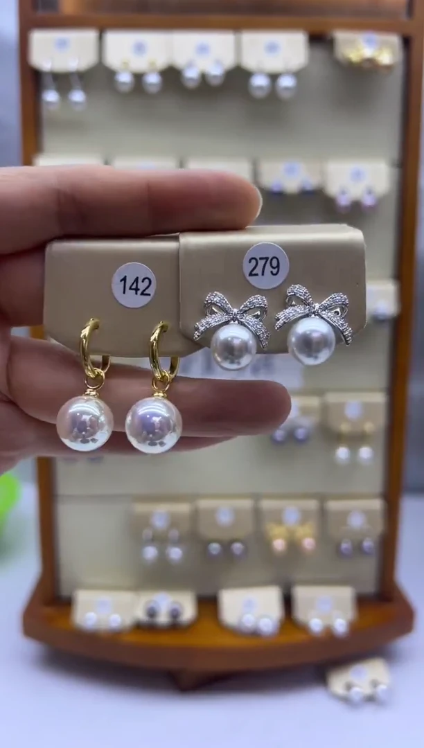 未镶嵌耳饰淡水珍珠142+279